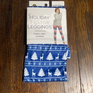 NWT festive holiday leggings